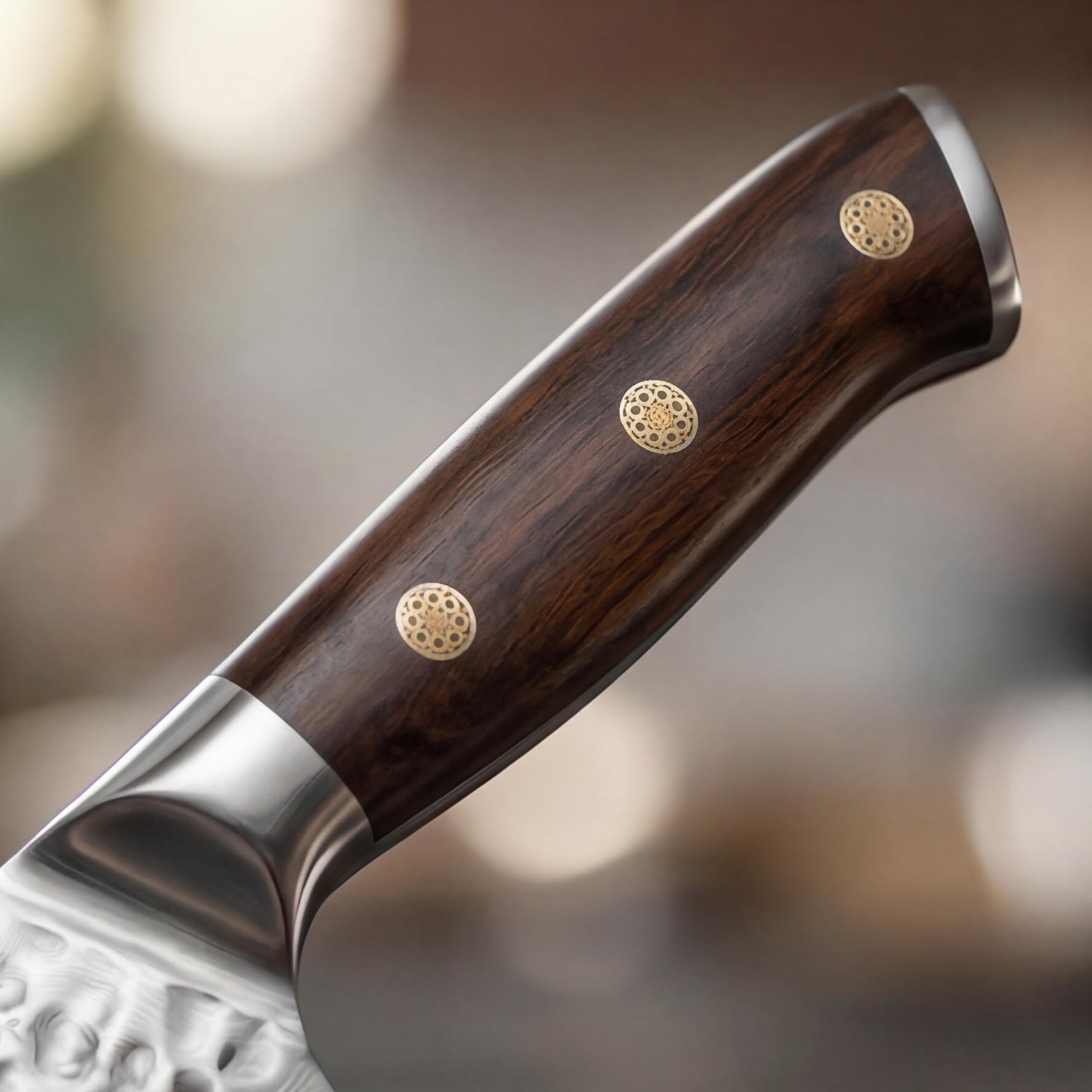 Santoku nůž Damascus Ironwood Elite 04